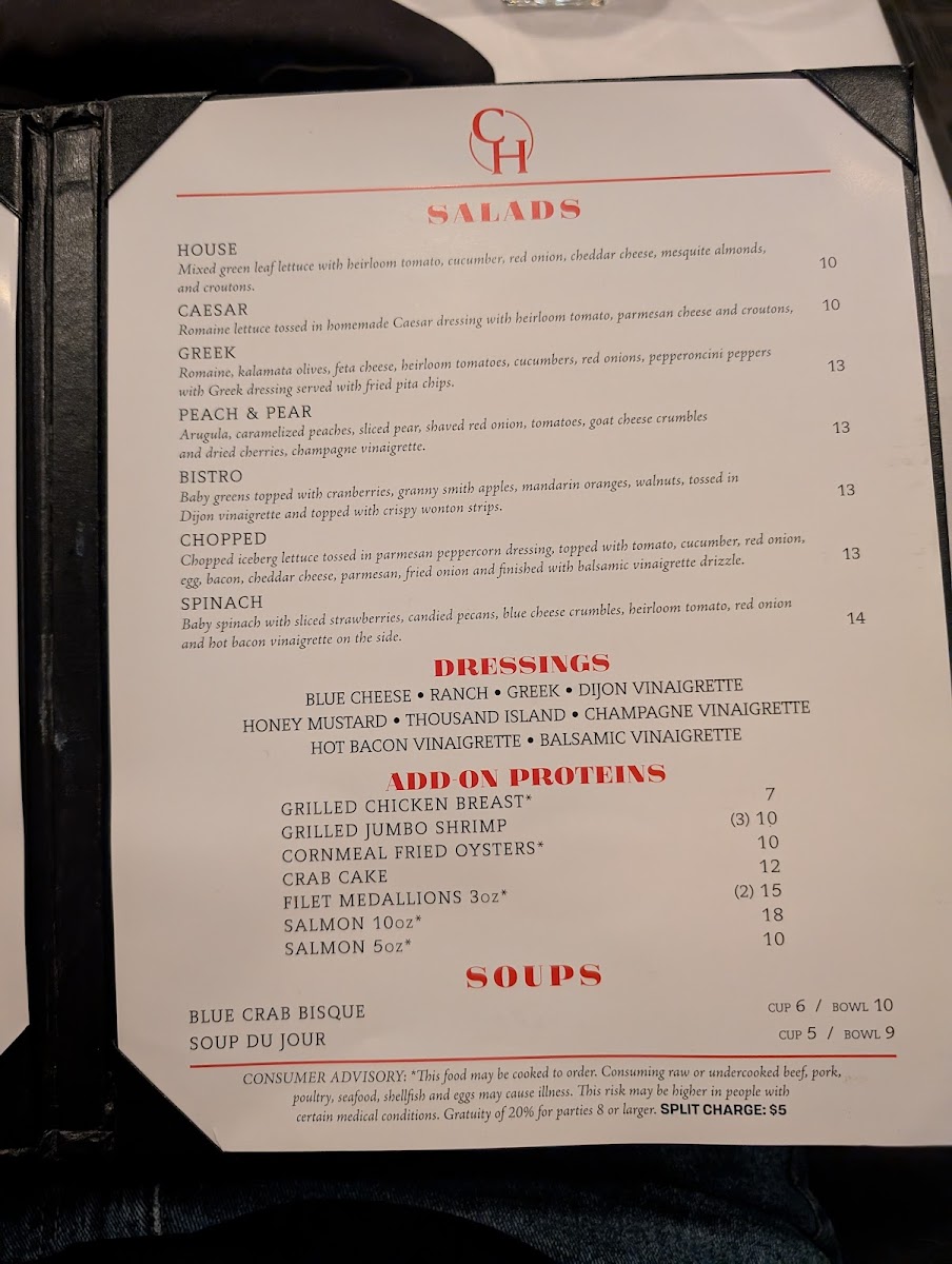 Chophouse Photo Menu 4