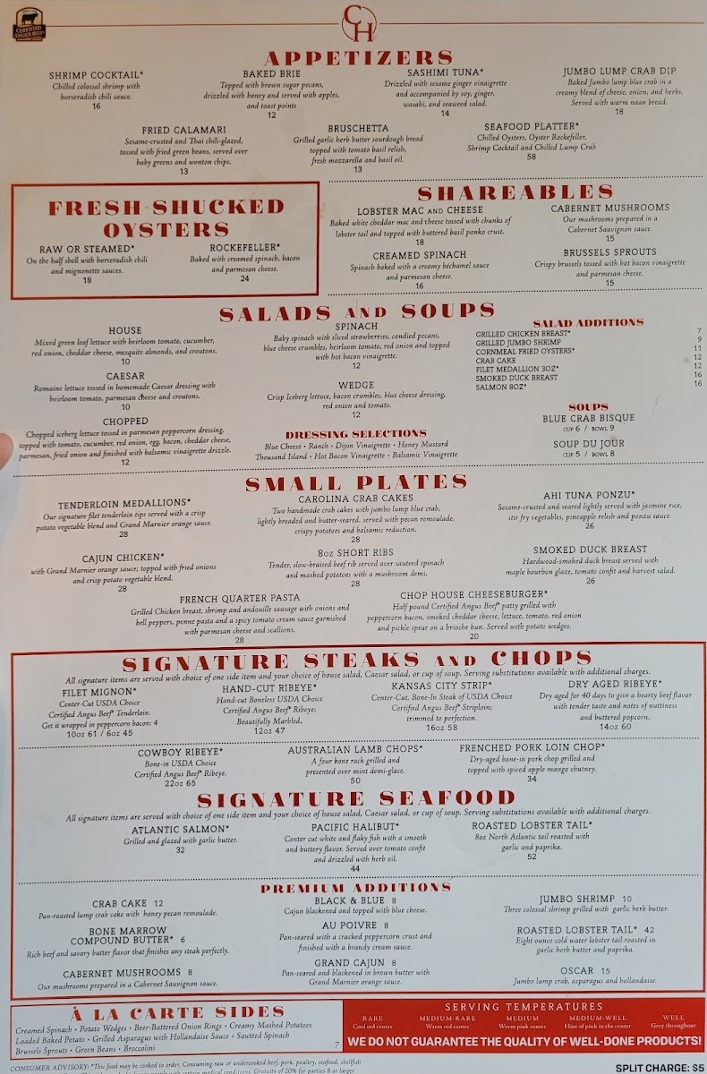 Chophouse Photo Menu 7