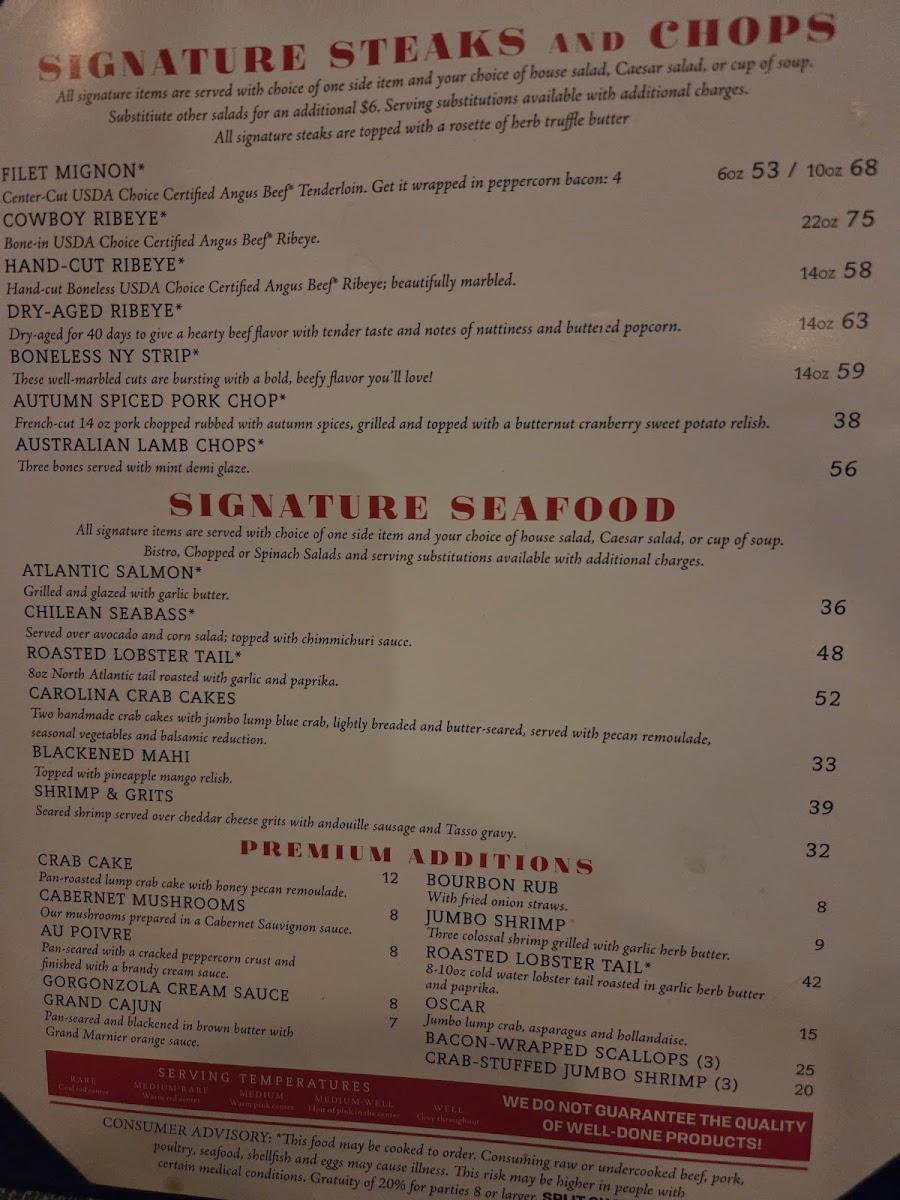 Chophouse Photo Menu 9