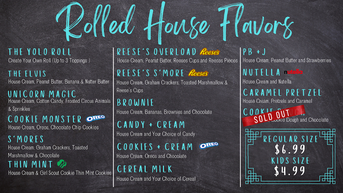 YOLO Rolled Ice Cream & Candy Co. Photo Menu 2