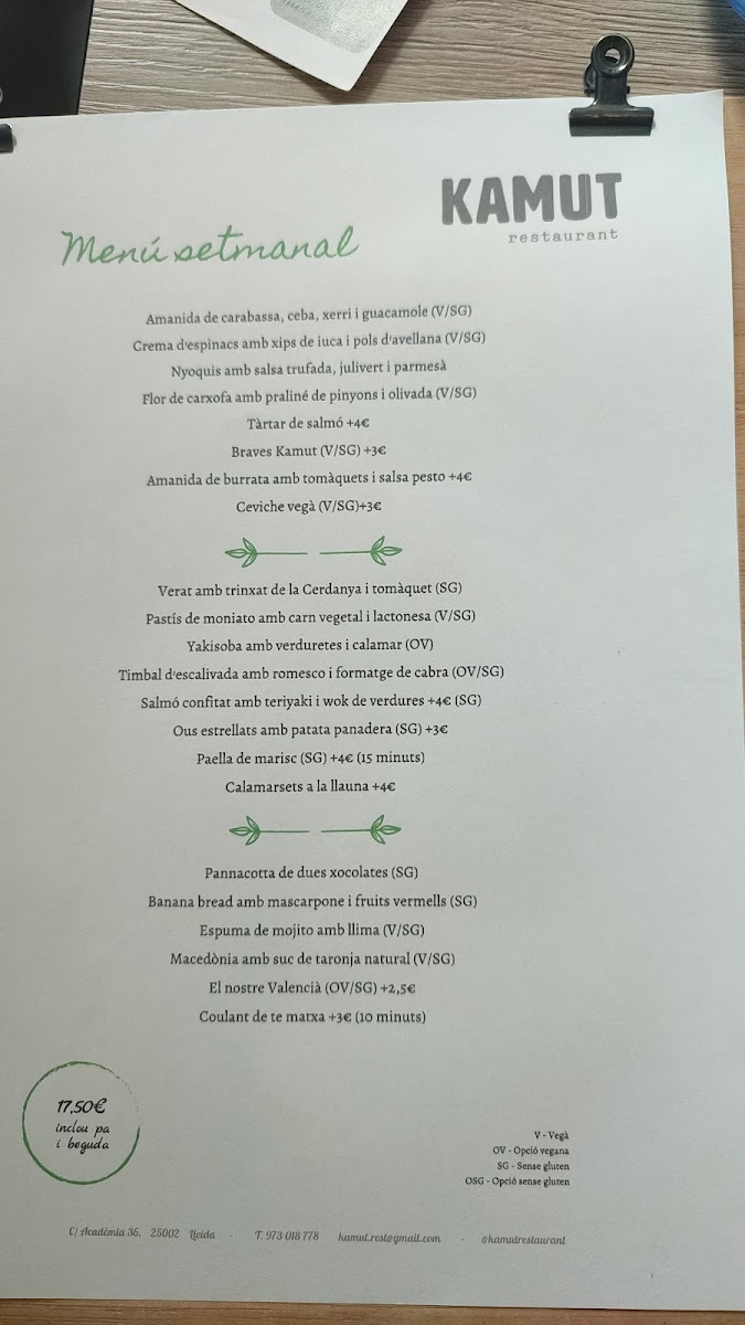 Kamut Photo Menu 5