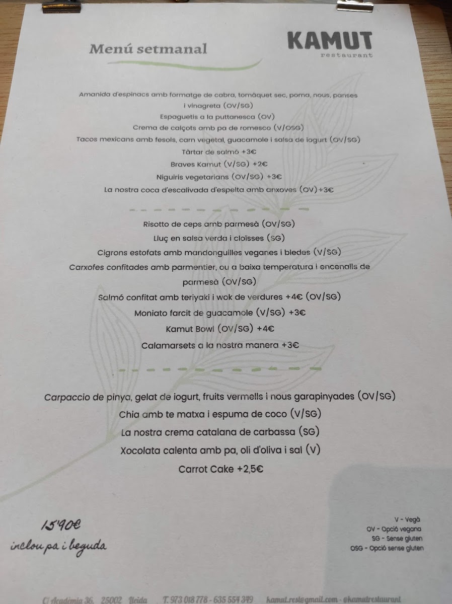 Kamut Photo Menu 7