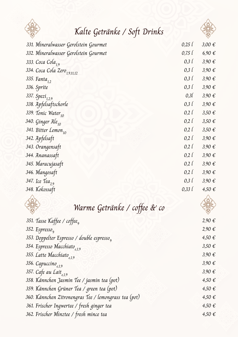 Lai Thai Restaurant Photo Menu 2