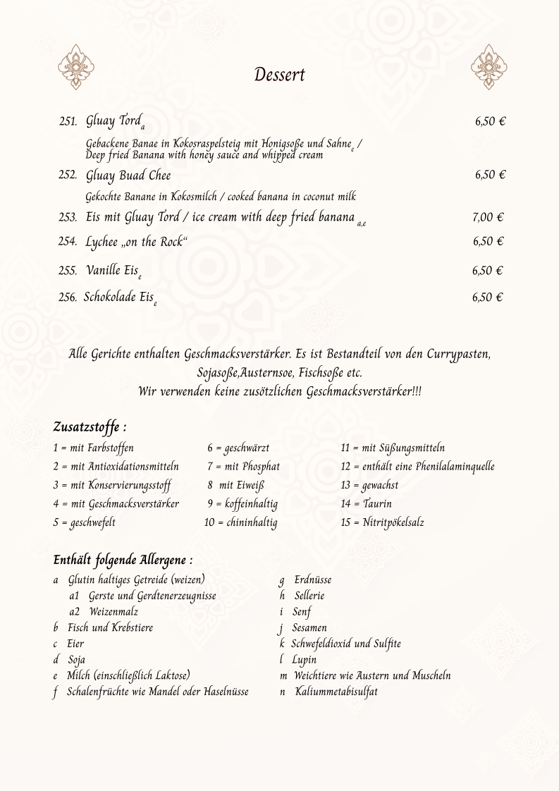 Lai Thai Restaurant Photo Menu 6