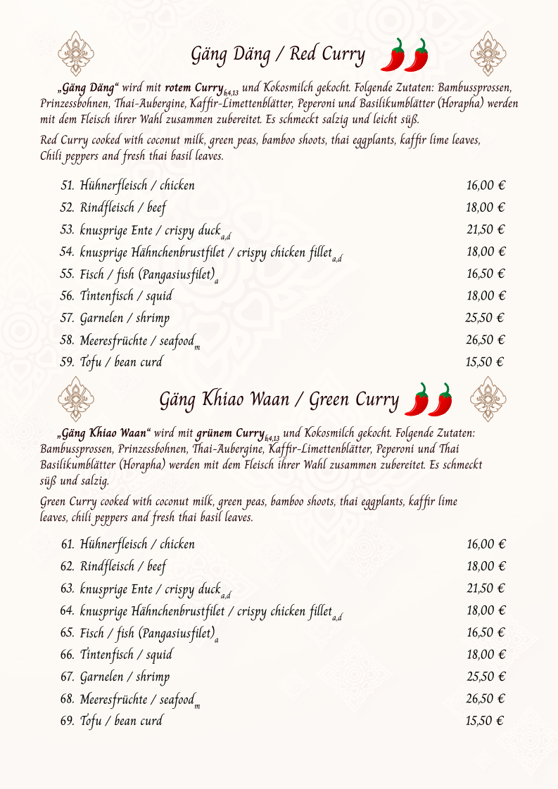 Lai Thai Restaurant Photo Menu 7