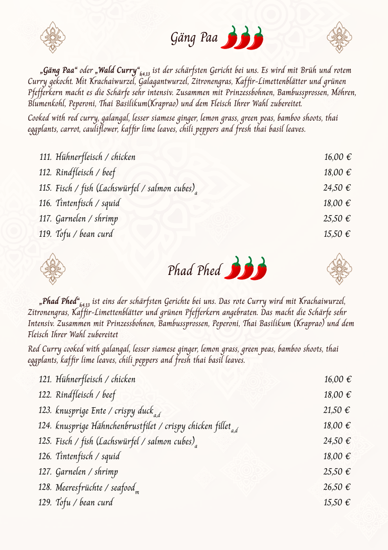 Lai Thai Restaurant Photo Menu 8