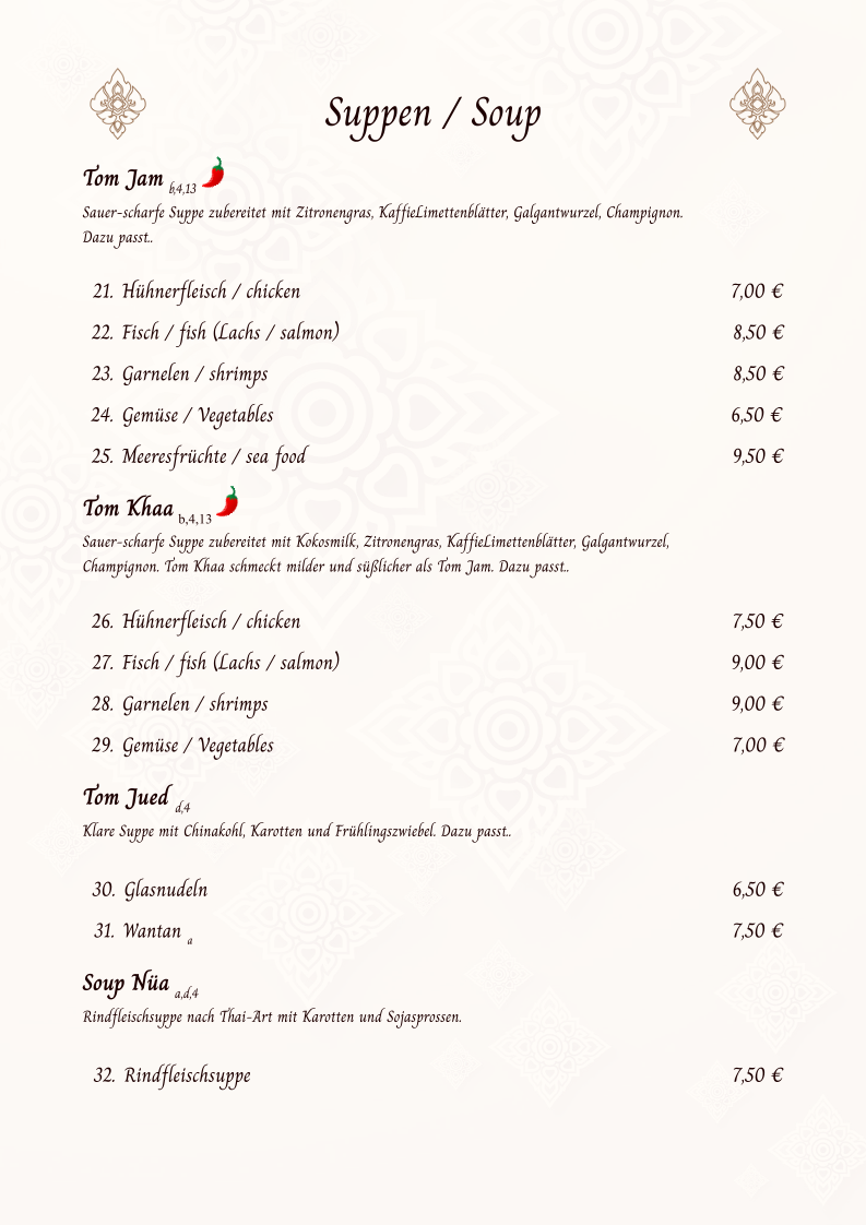 Lai Thai Restaurant Photo Menu 9