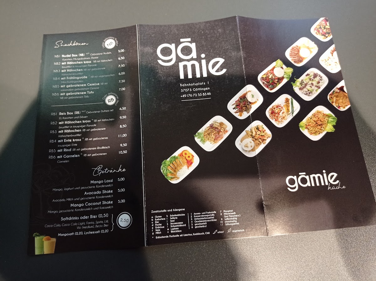 gāmie - Göttingen Photo Menu 2