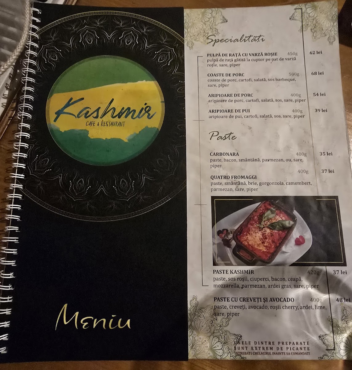 Kashmir Brasov Photo Menu 4