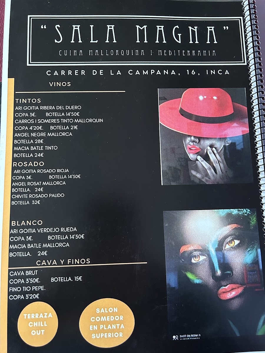 Sala Magna Photo Menu 2