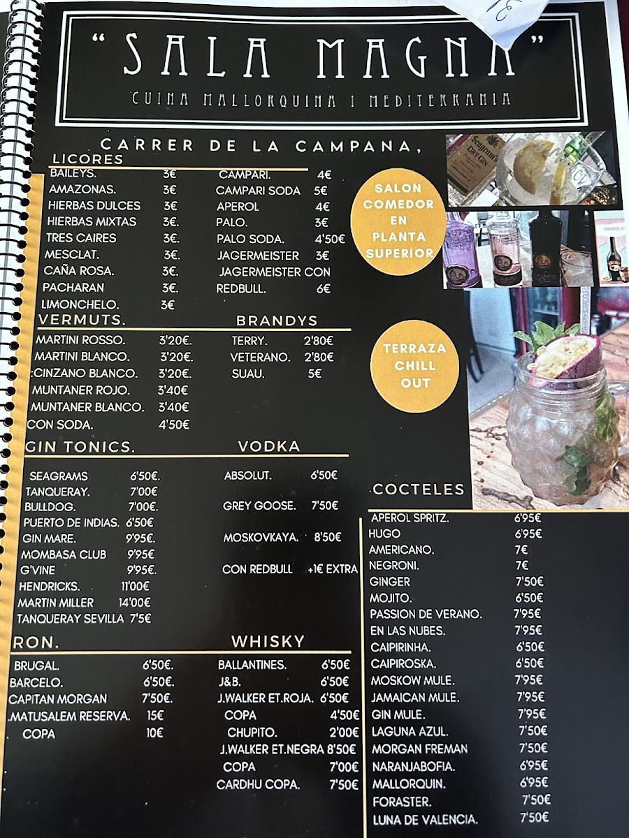 Sala Magna Photo Menu 4