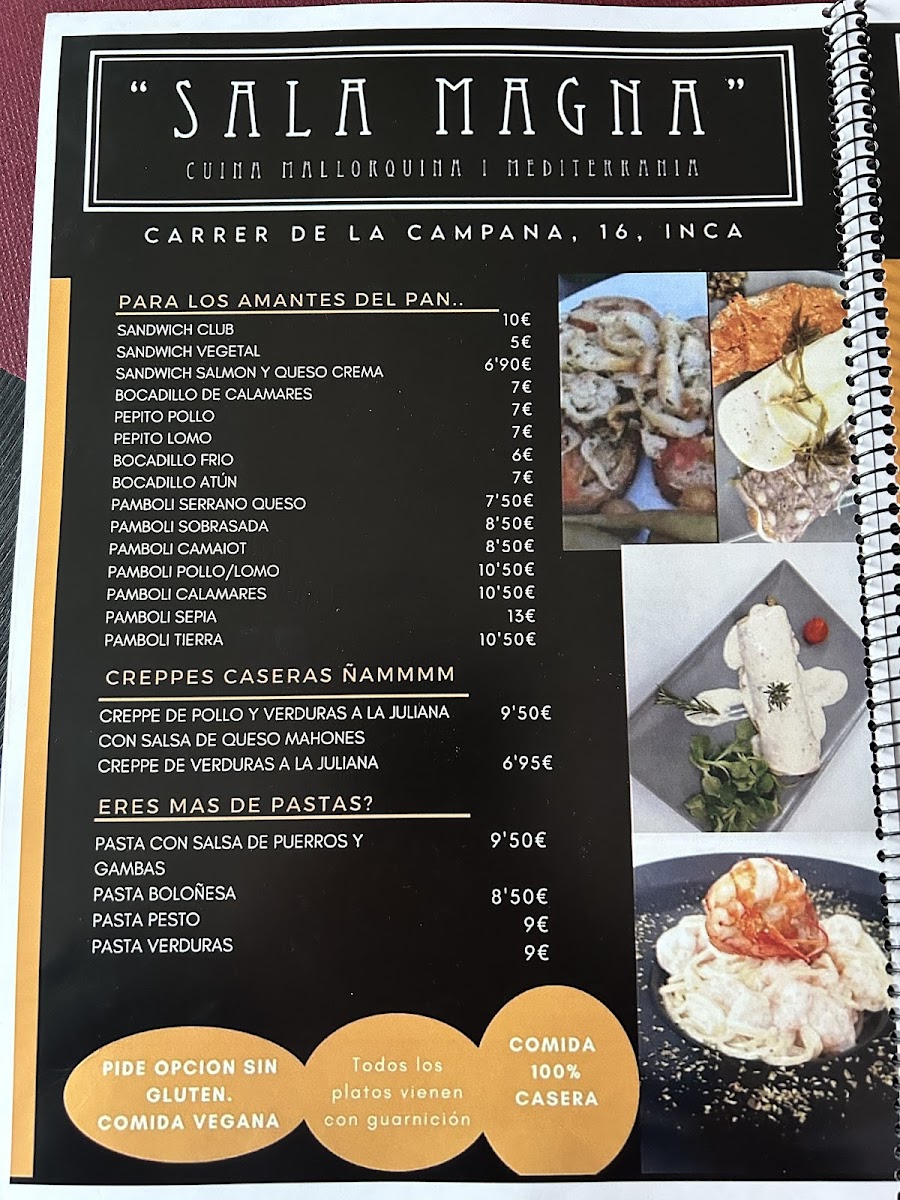 Sala Magna Photo Menu 6