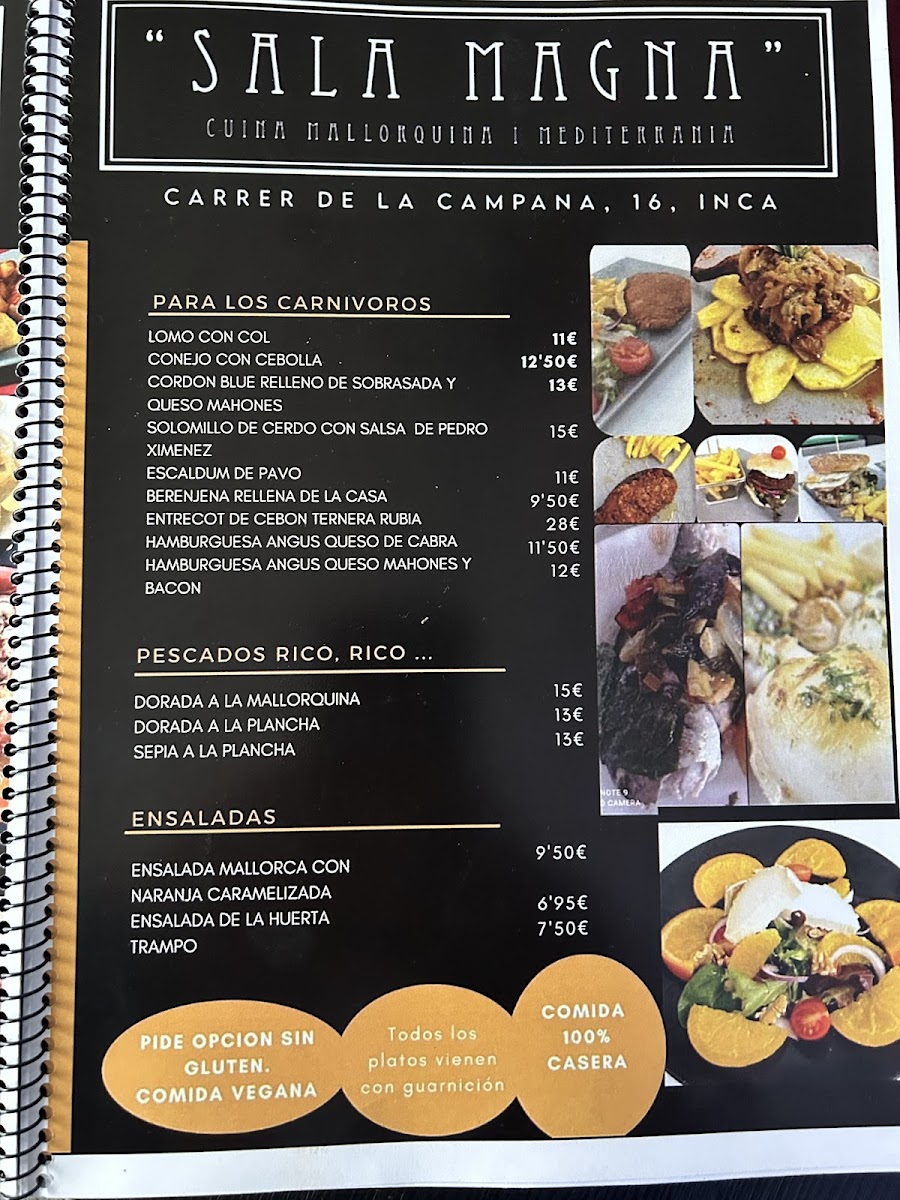 Sala Magna Photo Menu 7