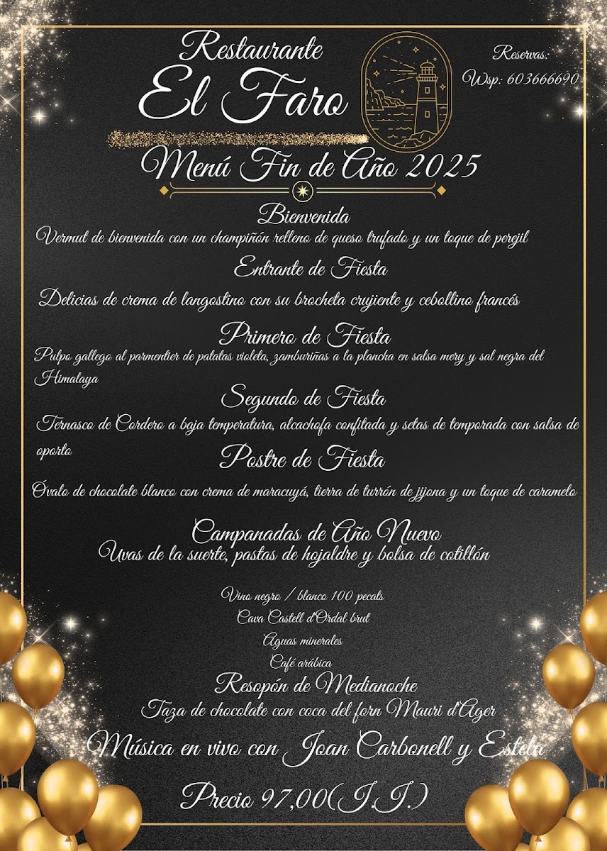 Restaurant El Faro Photo Menu 1