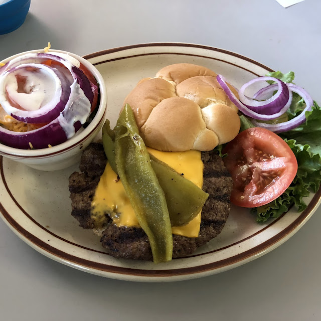 Burger with Garden Salad