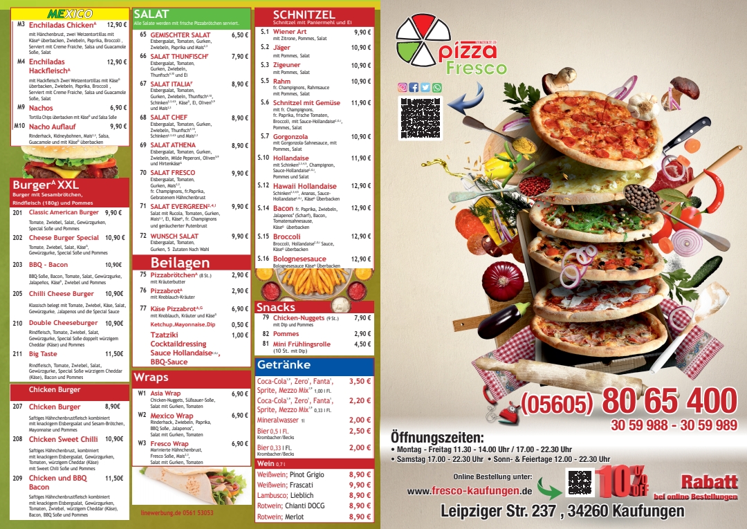 Pizza Fresco Kaufungen Photo Menu 1