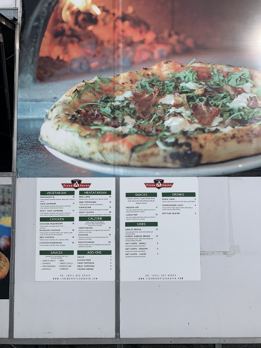 Firewood Pizza Haven Photo Menu 7