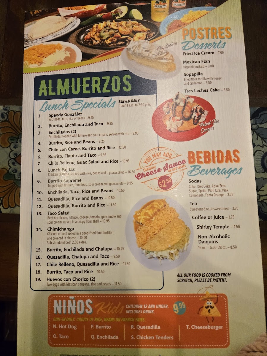 El Vaquero Mexican Restaurant Photo Menu 5
