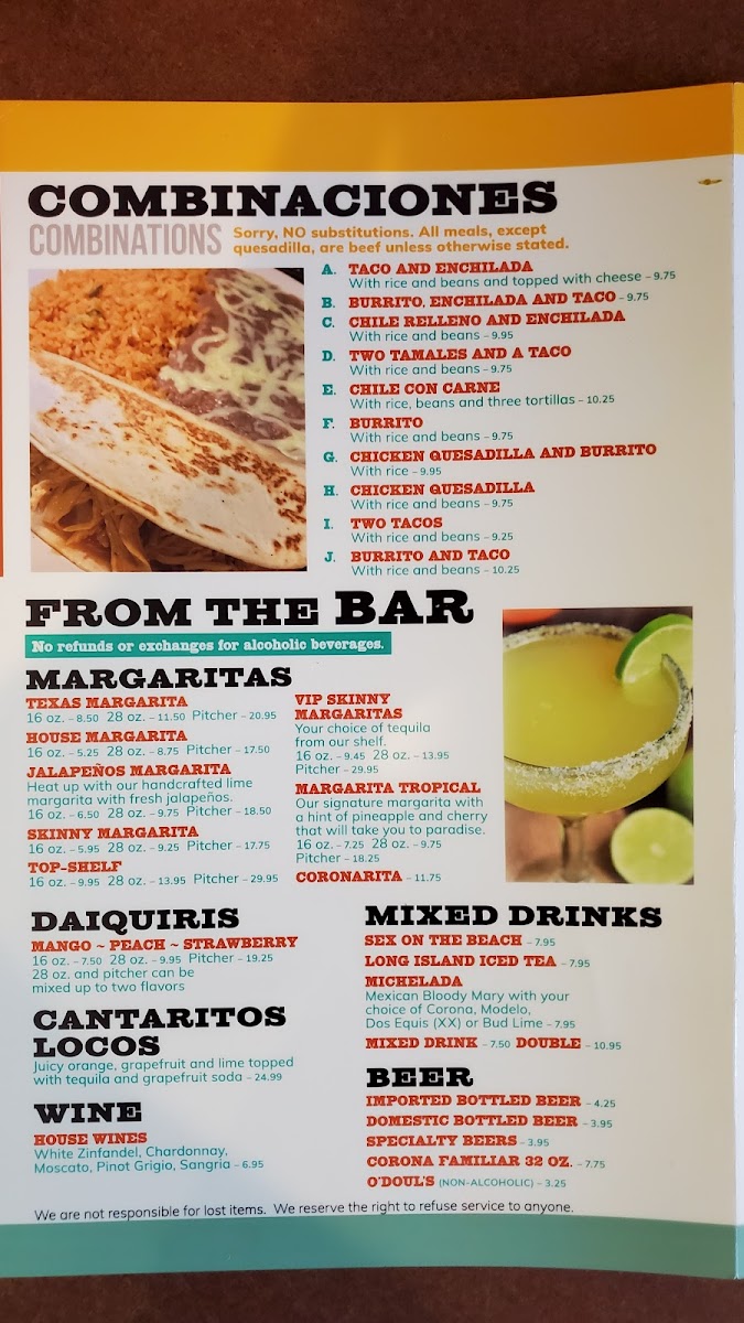 El Vaquero Mexican Restaurant Photo Menu 8