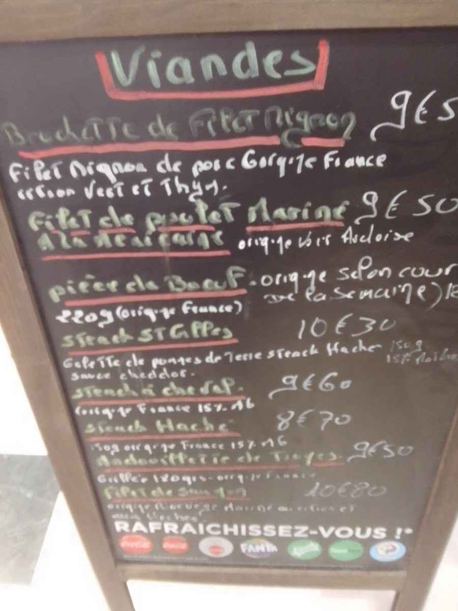 St Gilles Café Photo Menu 3