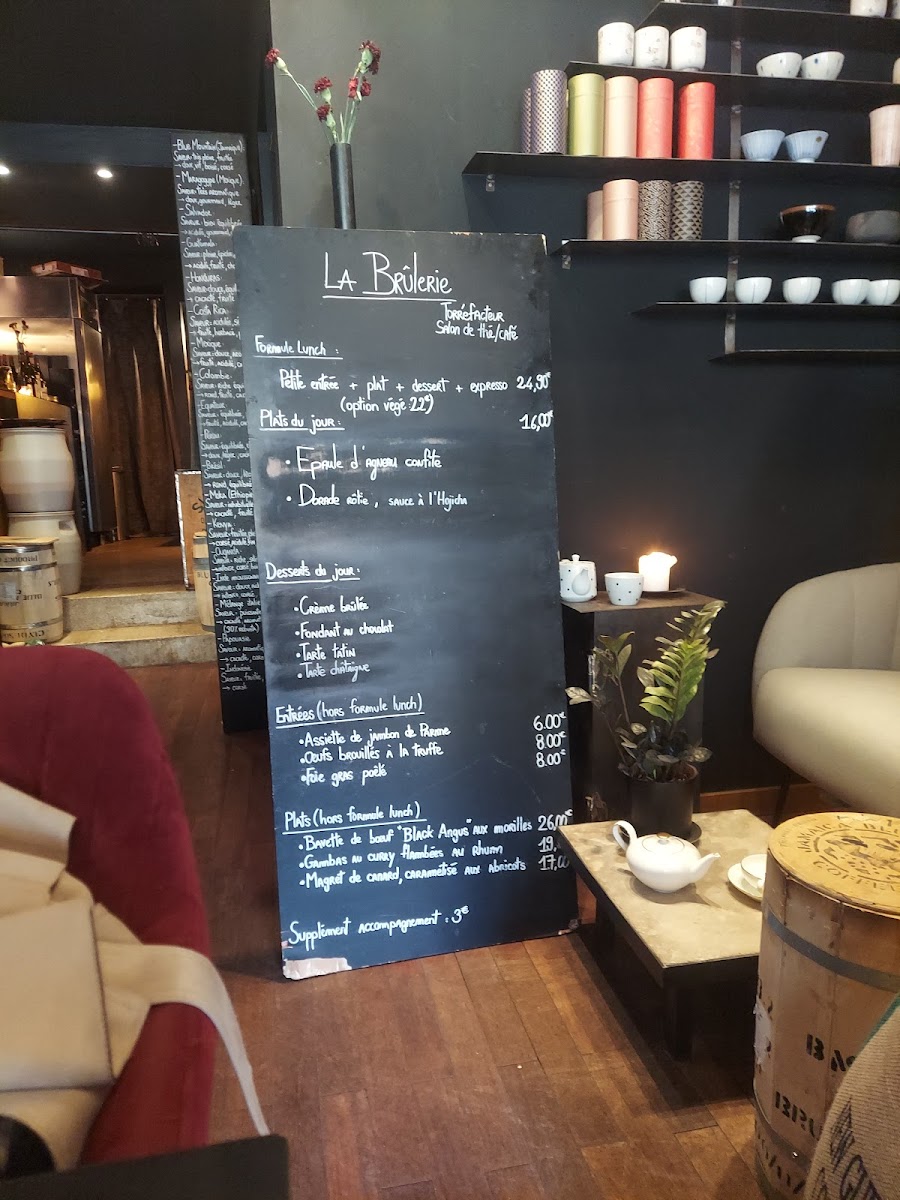 La Brûlerie Photo Menu 1