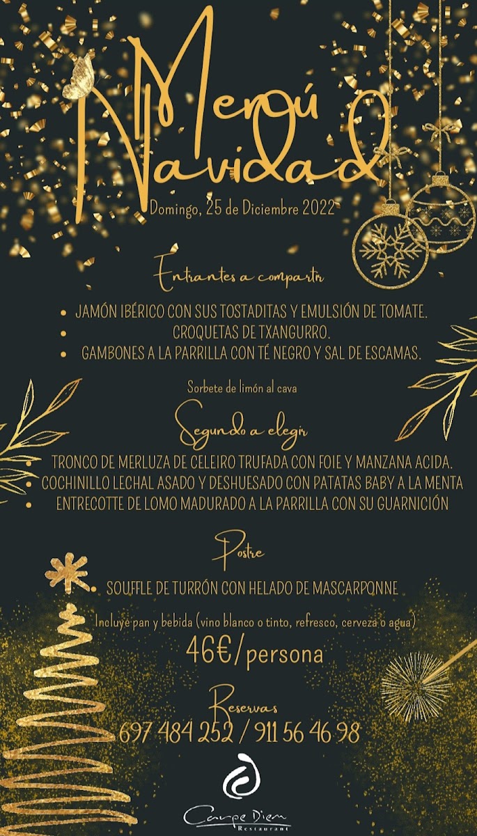 Carpe Diem Restaurant Photo Menu 1