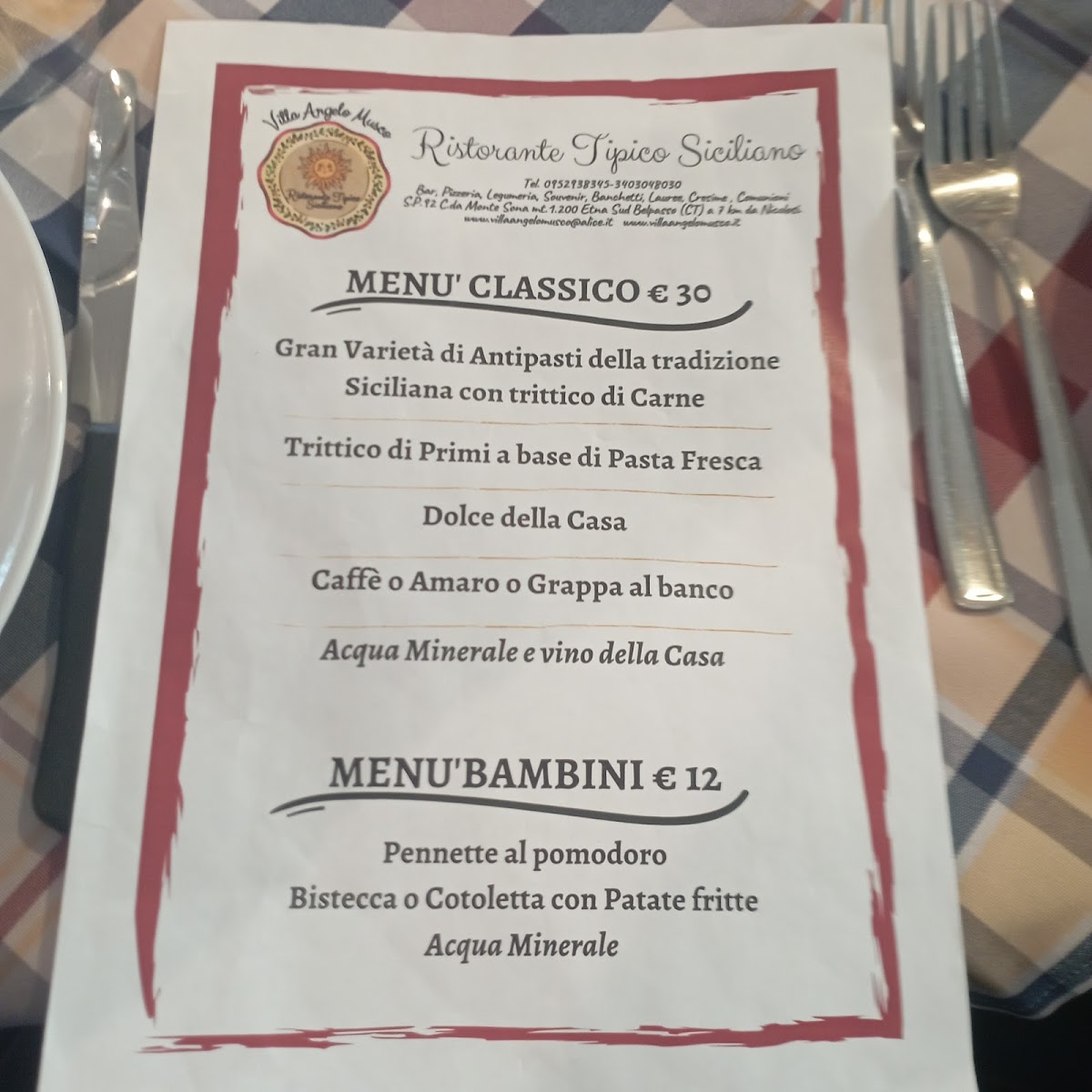 Villa Angelo Musco Photo Menu 1