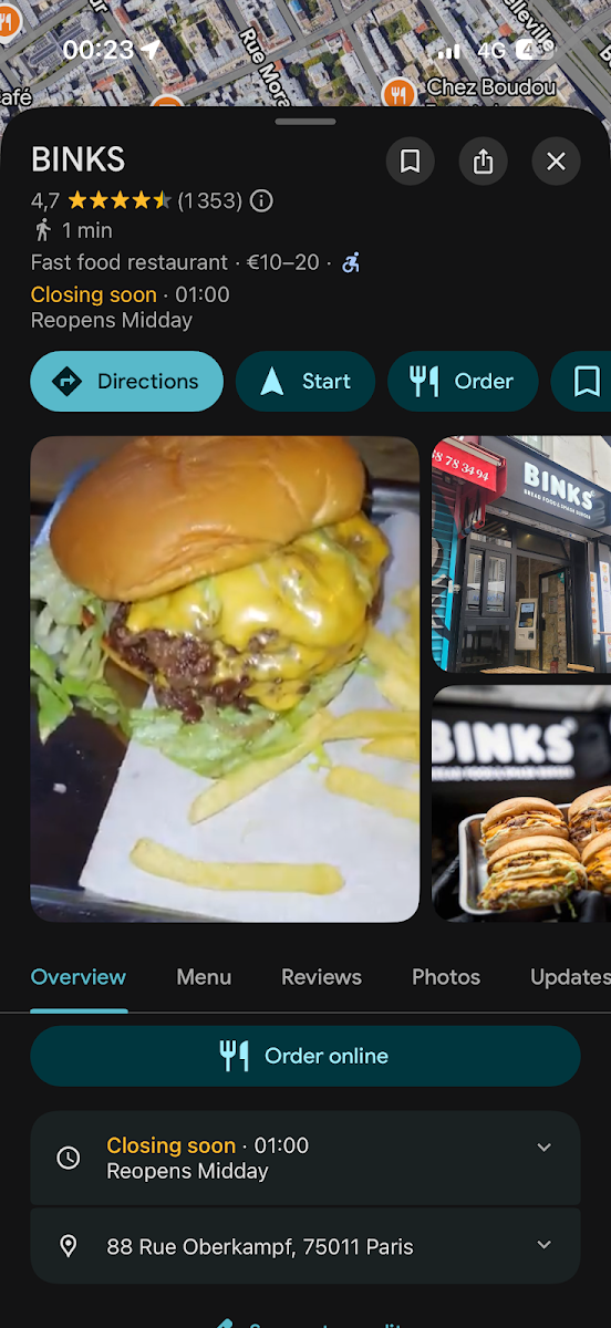 BINKS Photo Menu 6