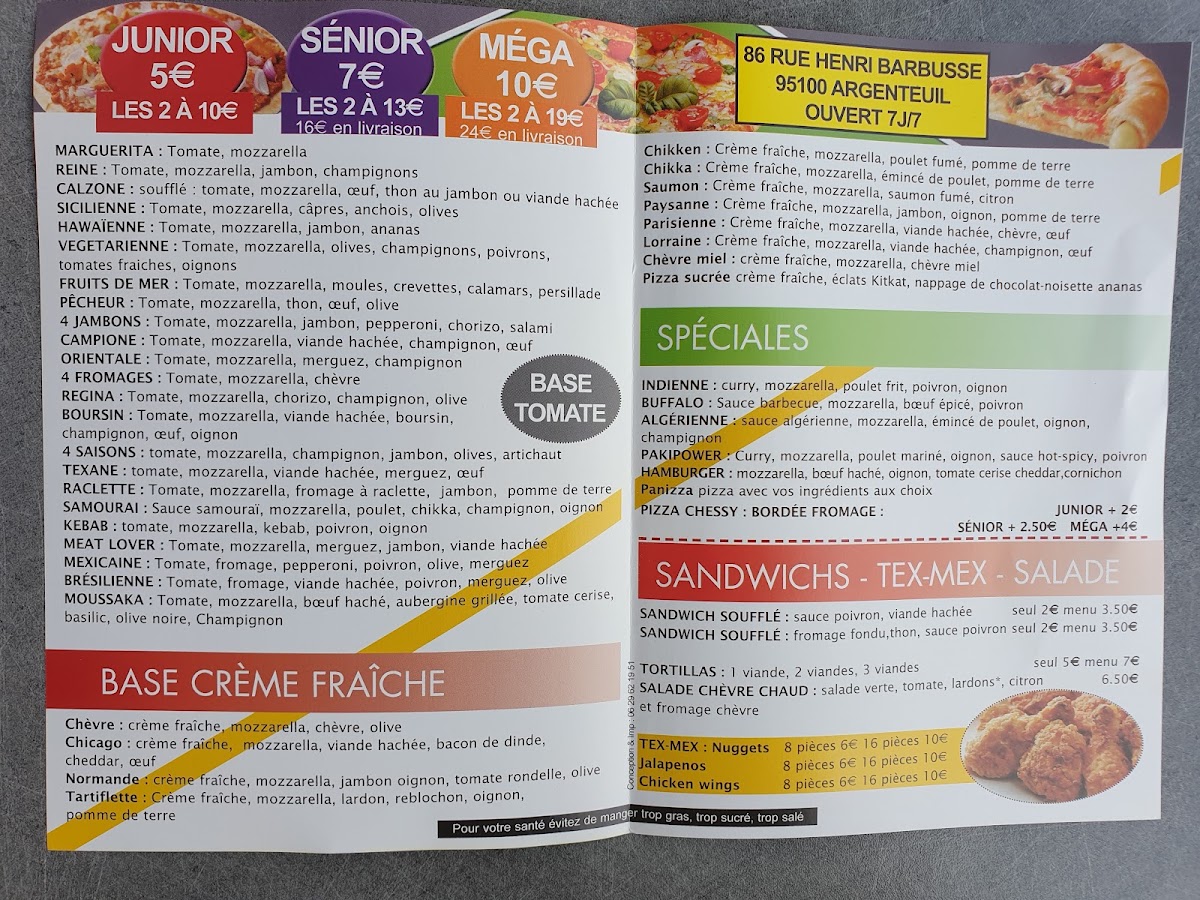 5 Pizza Photo Menu 1