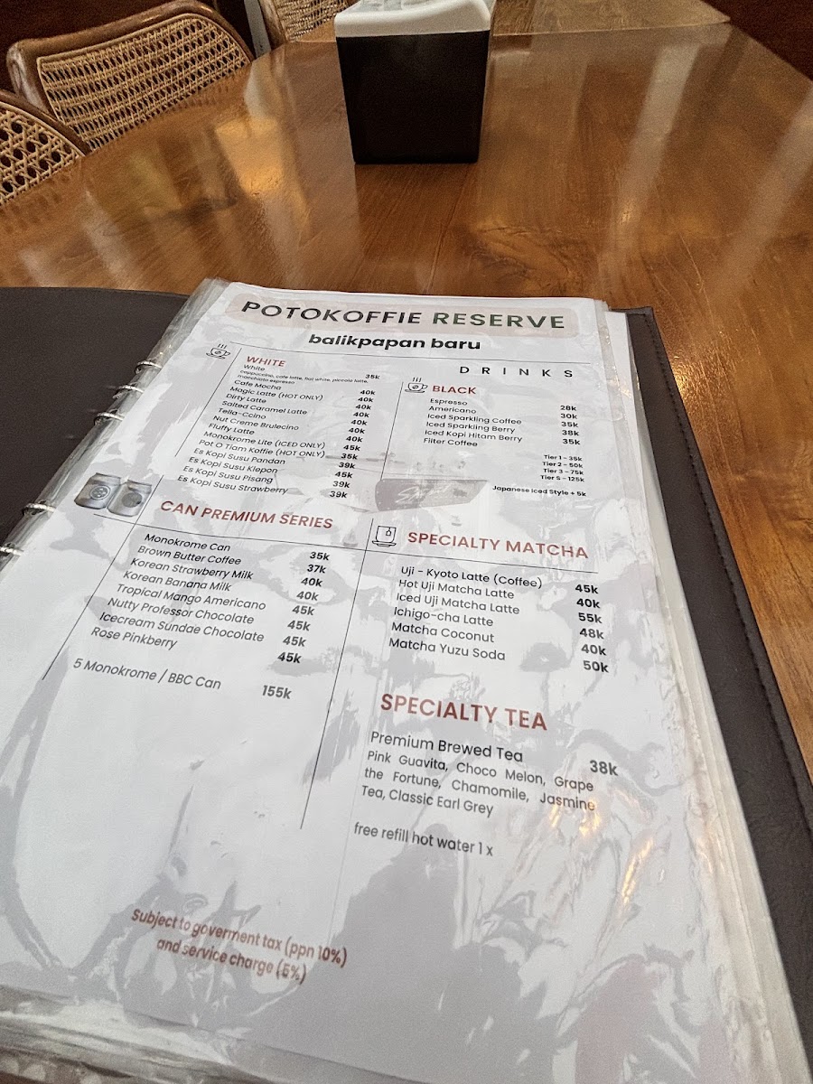 Potokoffie Reserve Photo Menu 6