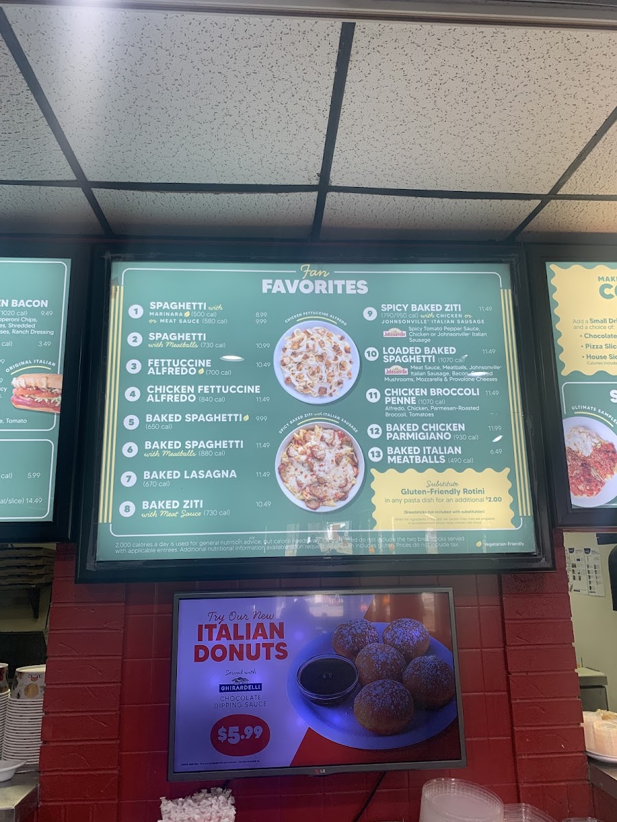 Fazoli's Photo Menu 3