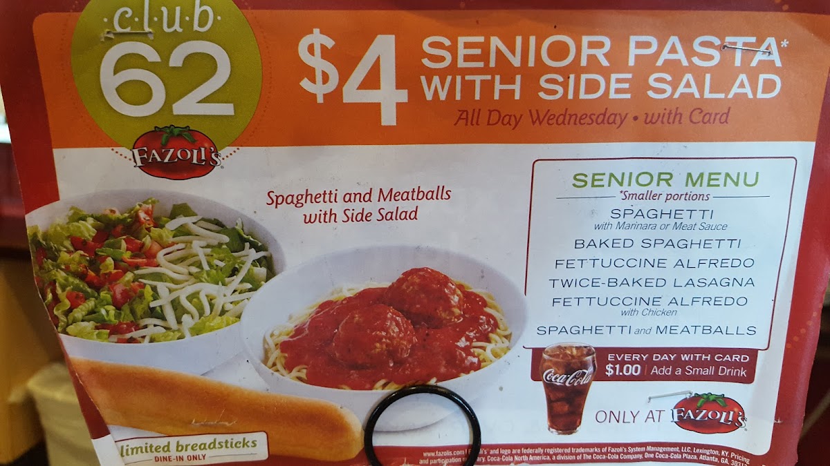 Fazoli's Photo Menu 4
