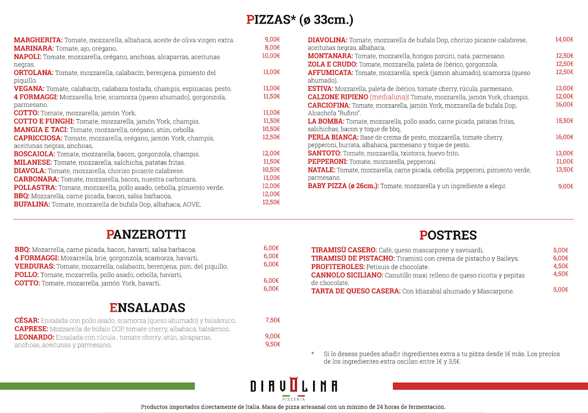 Pizzería Diavolina Photo Menu 1