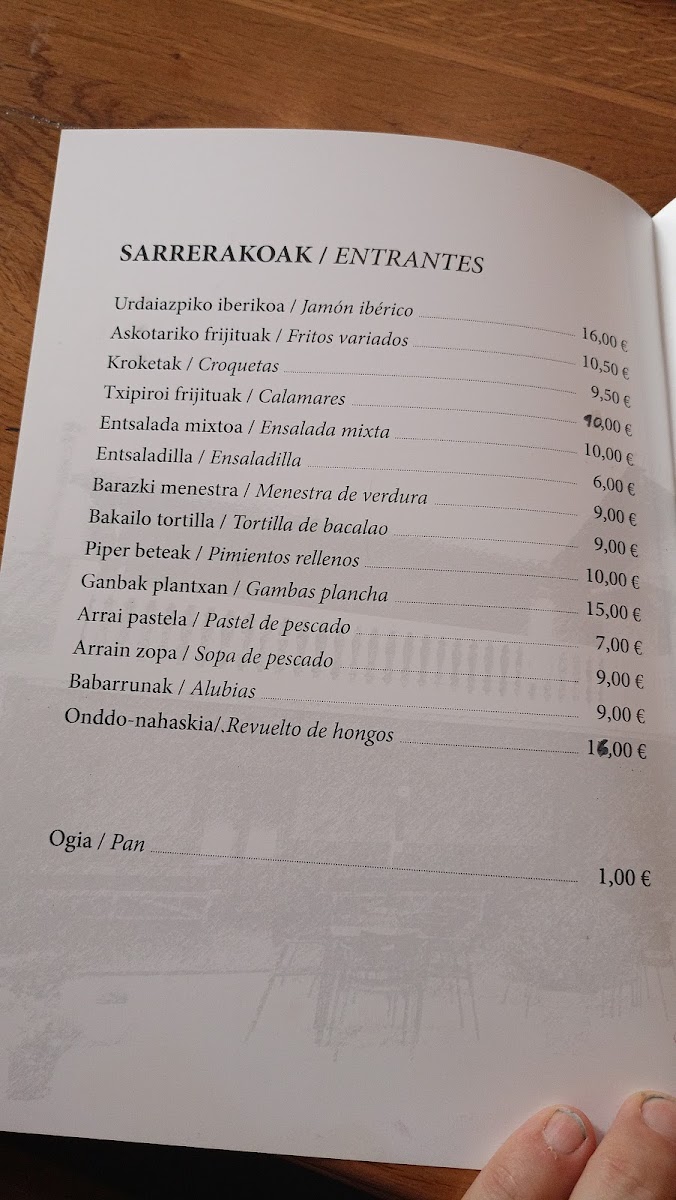 Restaurante Frantxilla Photo Menu 1