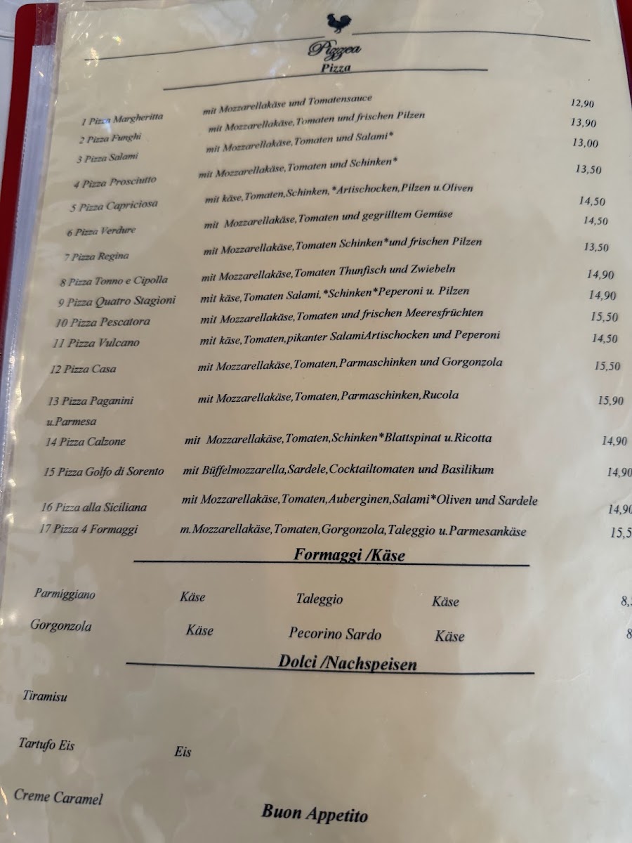 RESTAURANT AL GALLO NERO STARNBERG Photo Menu 4