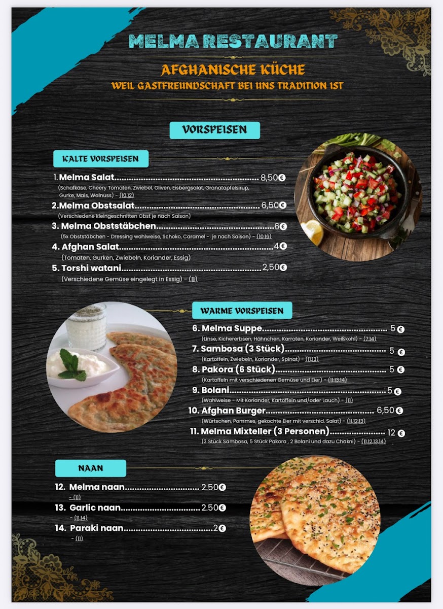 Melma Restaurant Photo Menu 4