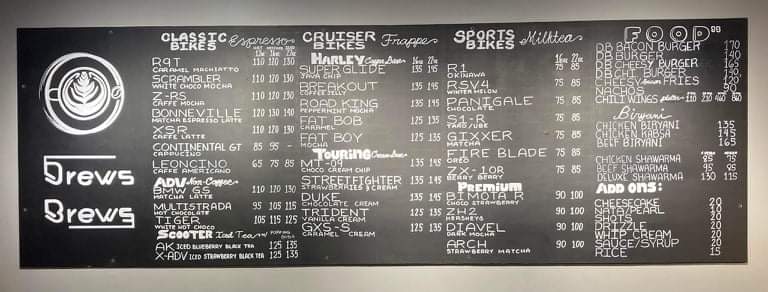 Drews Brews Padre Garcia Branch Photo Menu 8