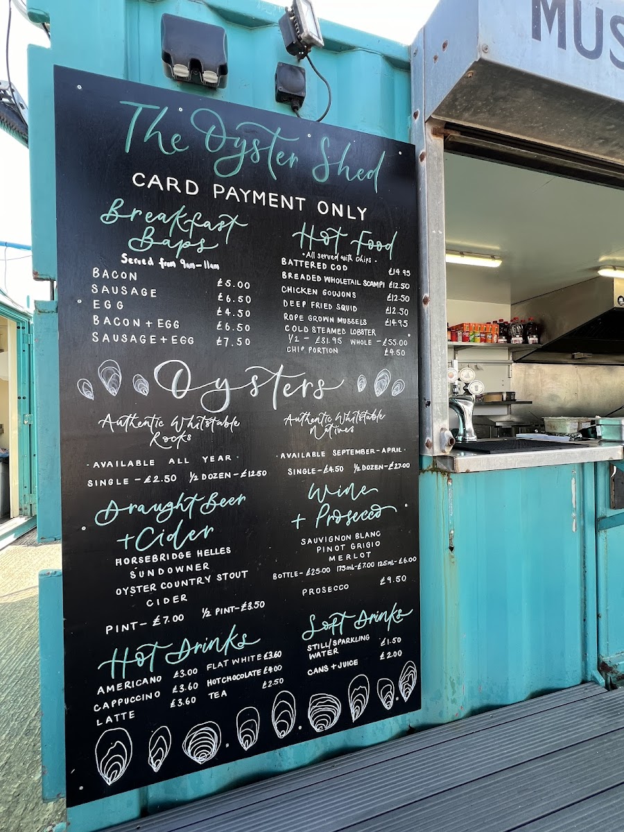 The Oyster shed Photo Menu 2