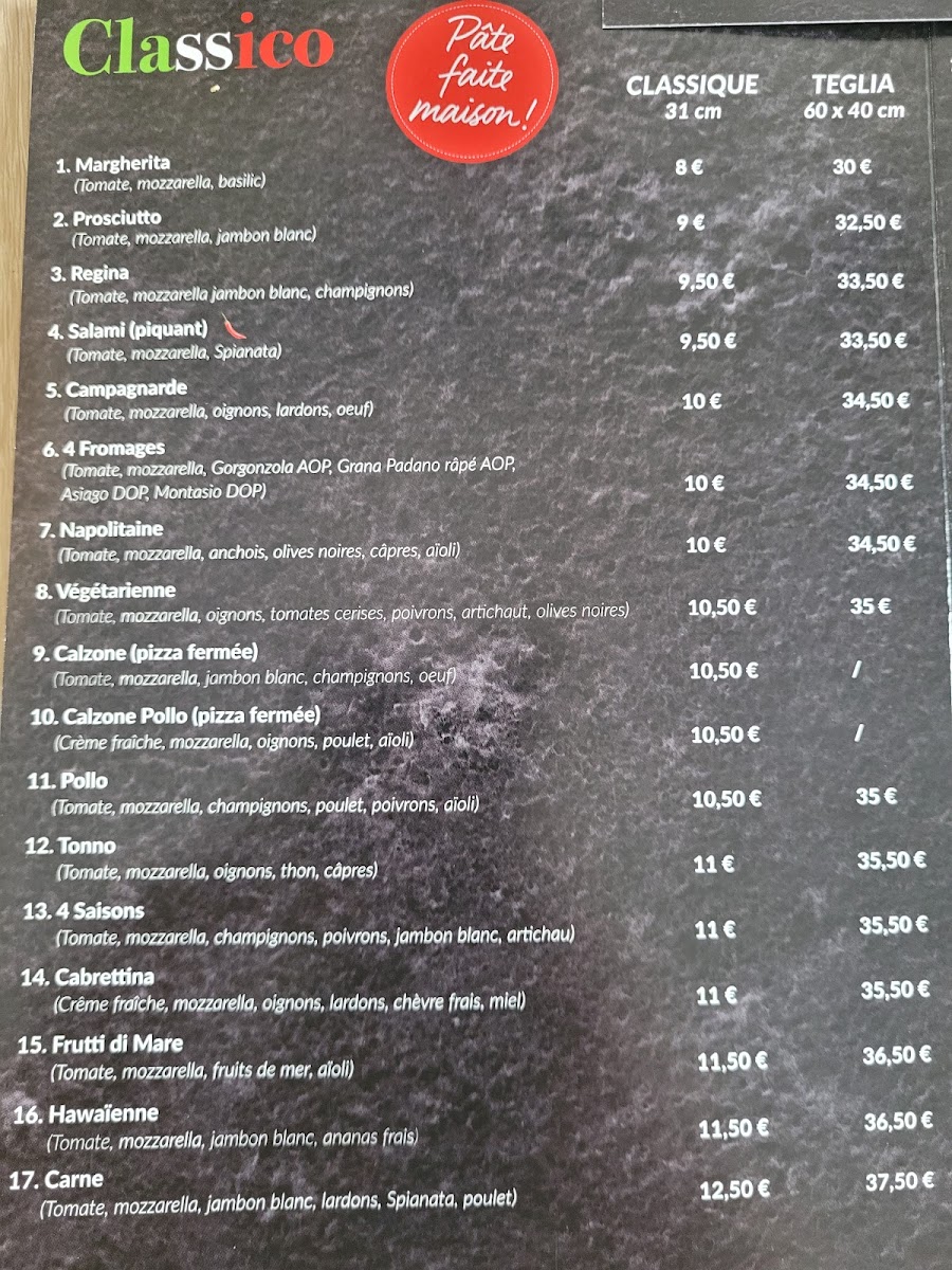 La Vera pizza Photo Menu 3