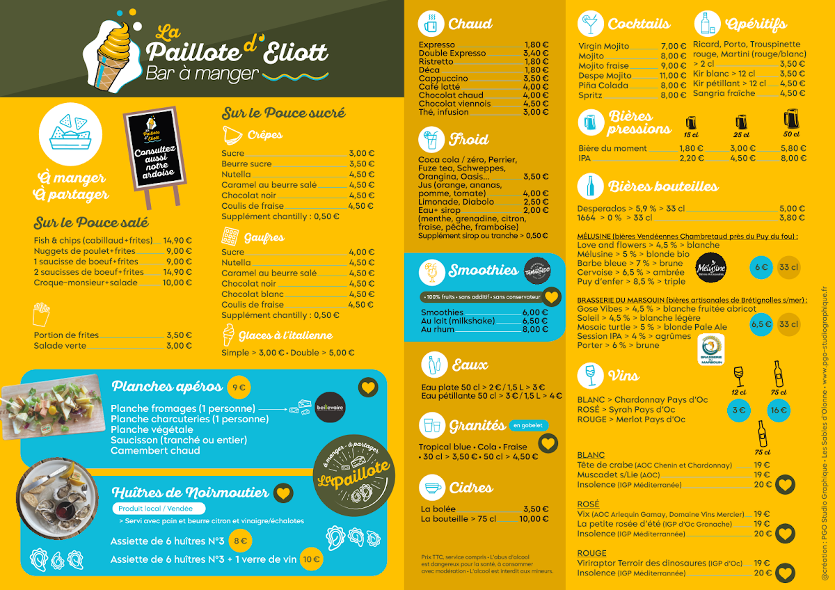 La paillote d'Eliott Photo Menu 1