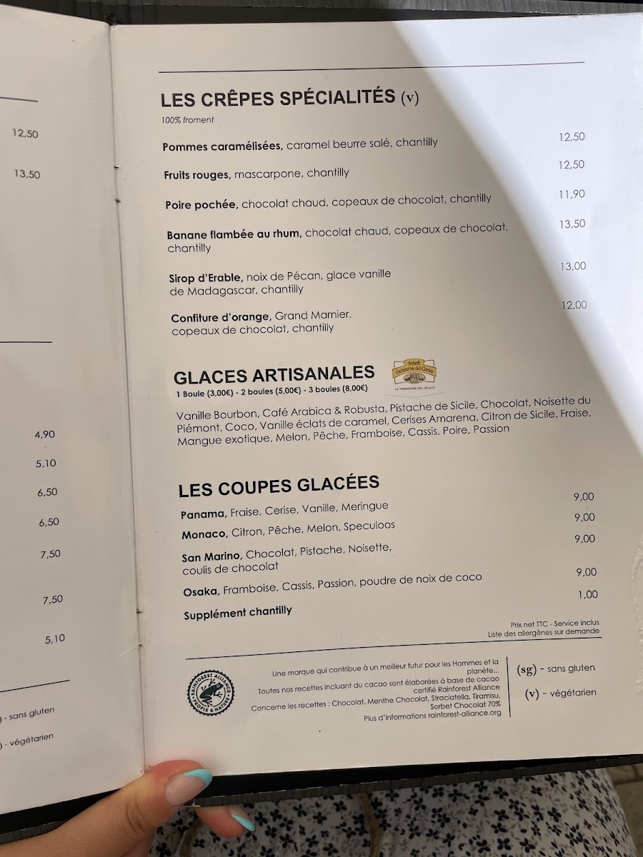La Crêperie Bourk-en-Brest Photo Menu 1