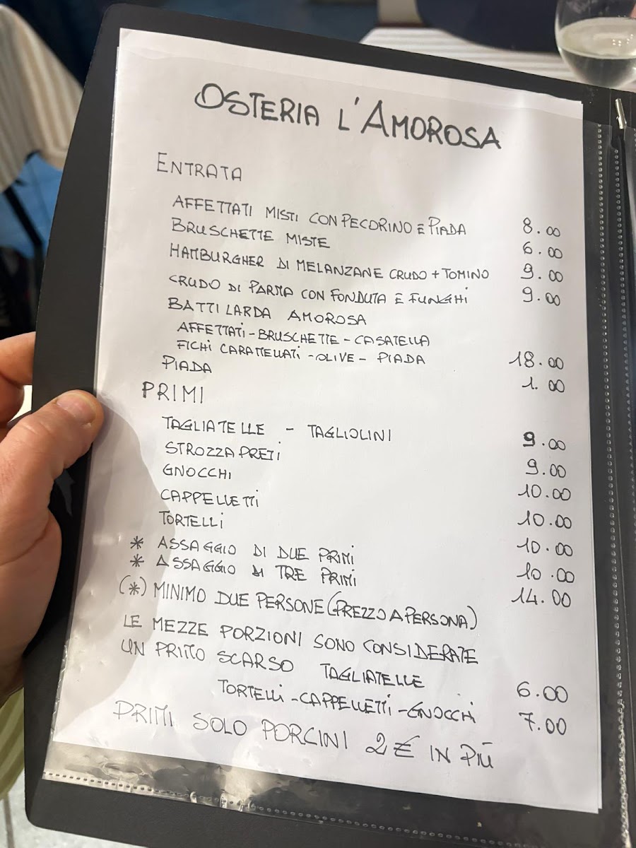 Osteria l'Amorosa Photo Menu 3