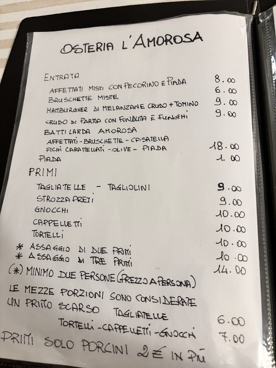 Osteria l'Amorosa Photo Menu 6