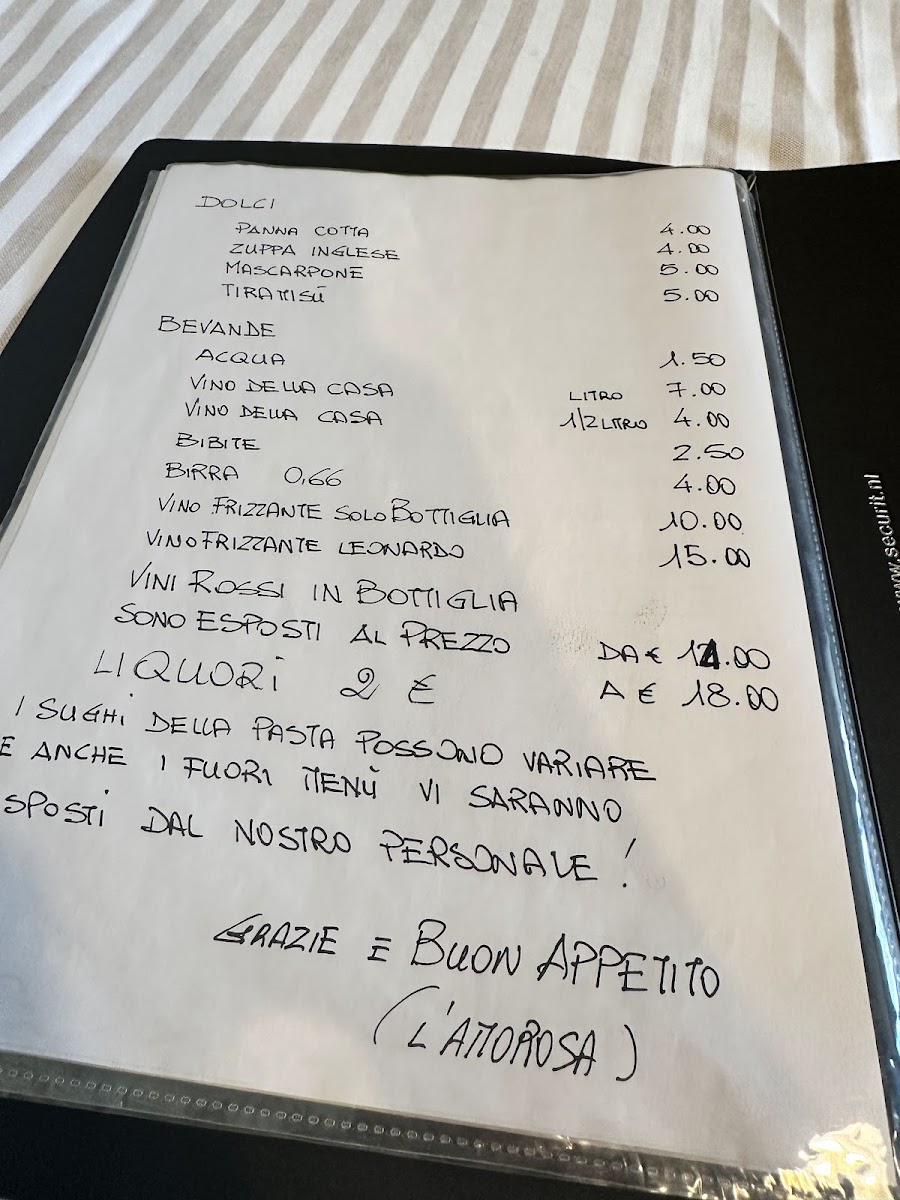 Osteria l'Amorosa Photo Menu 7