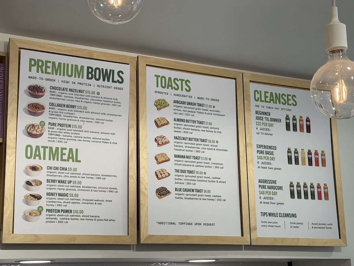 Pure Green - Juice Bar Dupont Circle Photo Menu 7