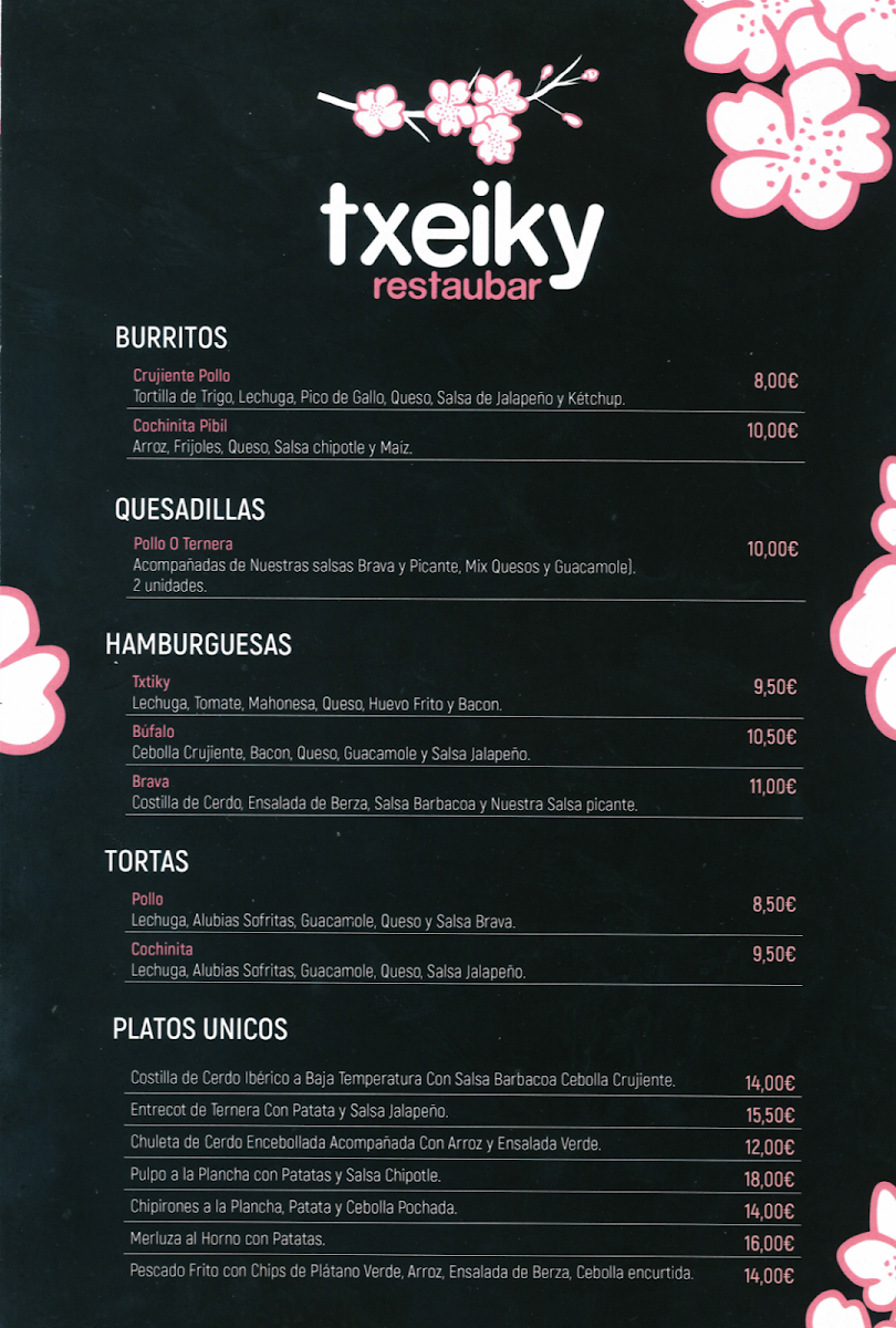 Bar Restaurante Txeiky Photo Menu 3