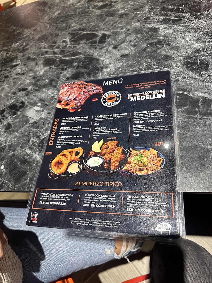 Cochon Grill Medellin Photo Menu 3