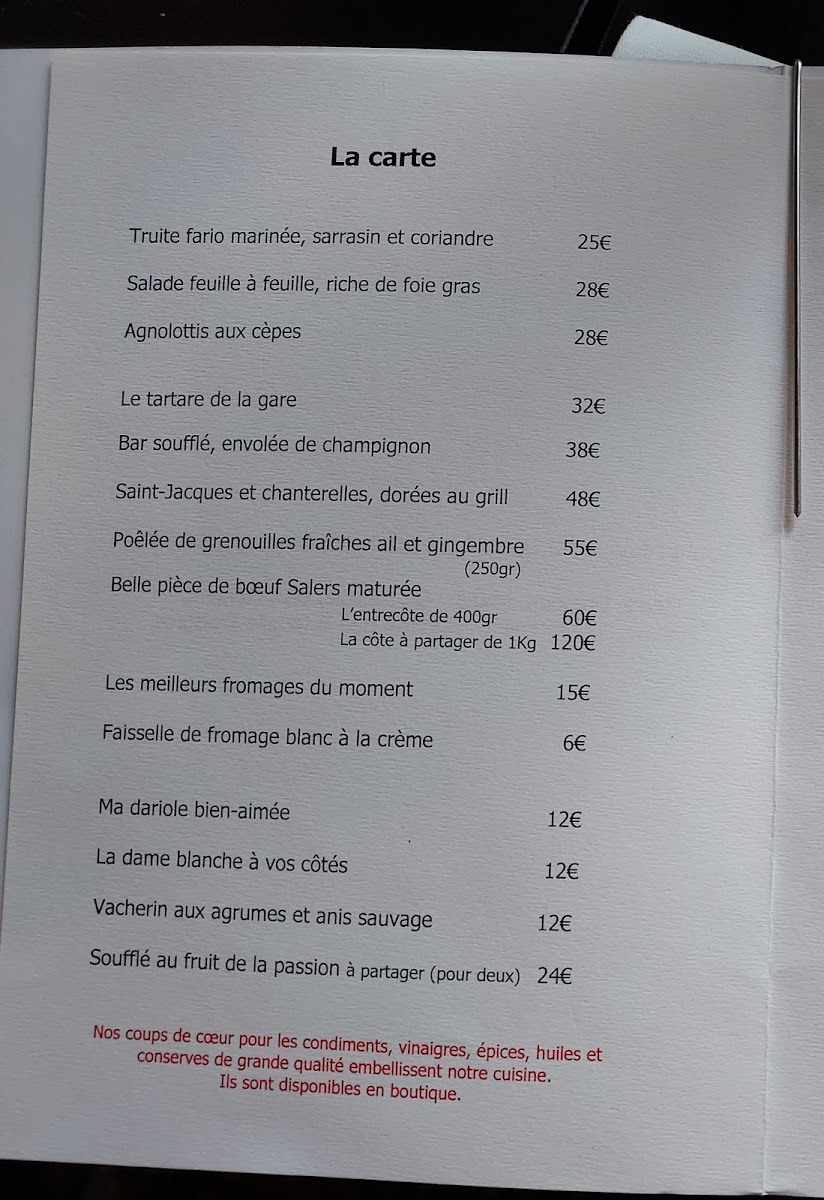 Le Central Photo Menu 1