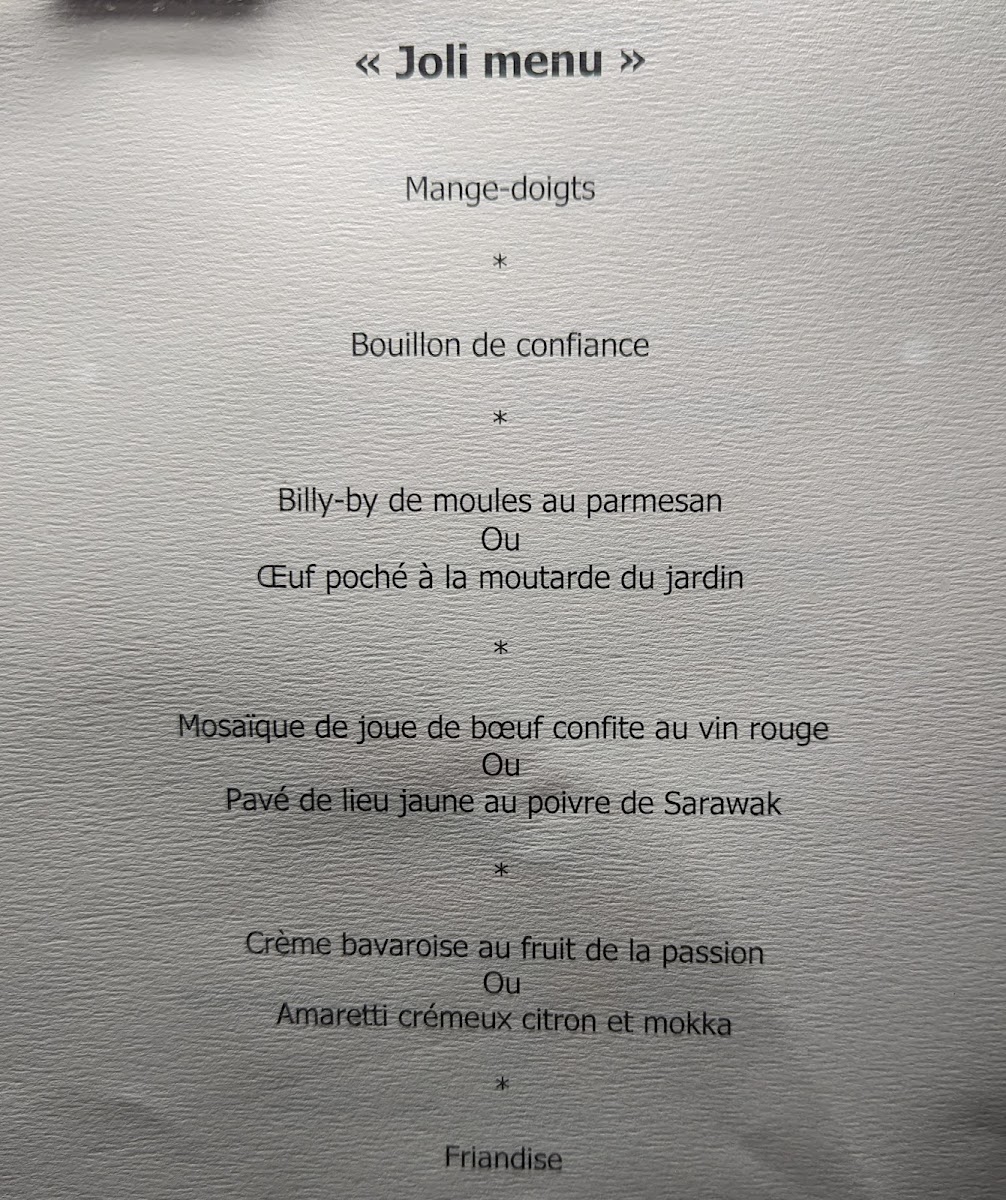Le Central Photo Menu 2