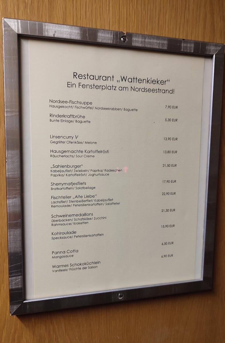 Hotel-Restaurant-Cafe Wattenkieker GbR Photo Menu 3